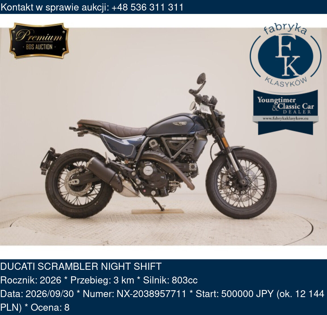 DUCATI SCRAMBLER NIGHT SHIFT 2026 - zdjęcie 2