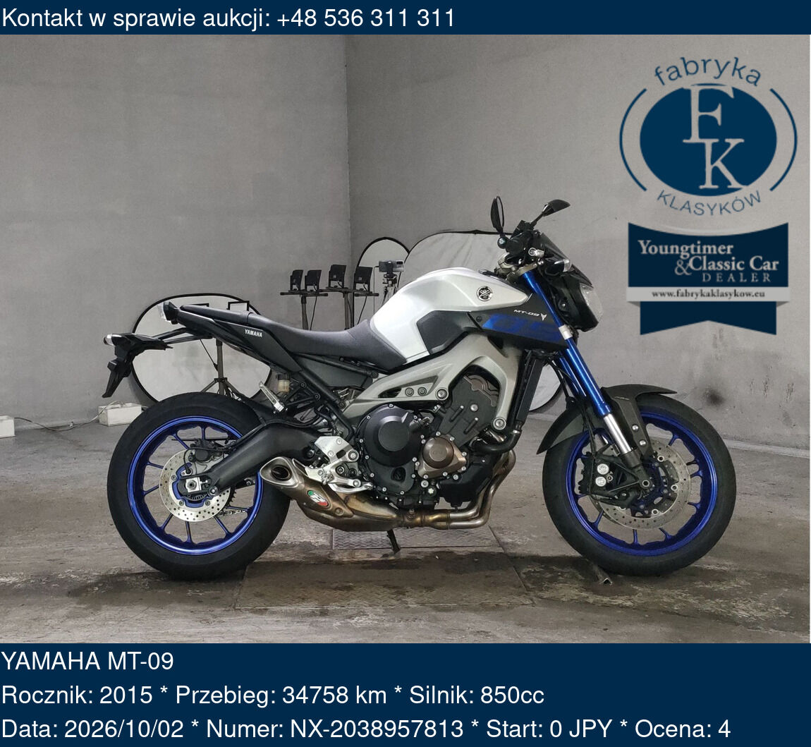 YAMAHA MT-09 2015 - zdjęcie 2