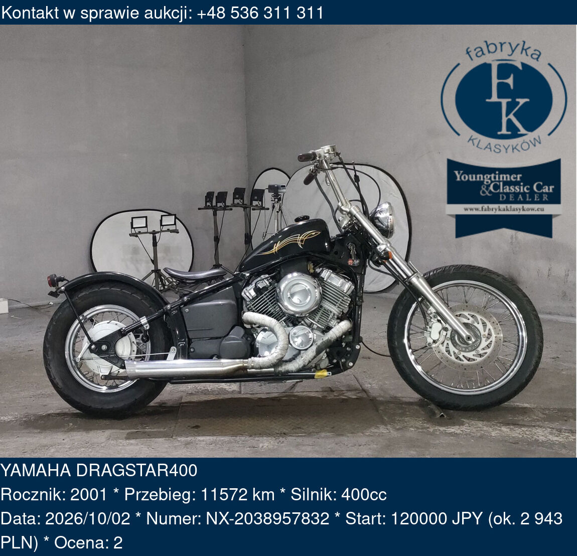 YAMAHA DRAGSTAR400 2001 - zdjęcie 2
