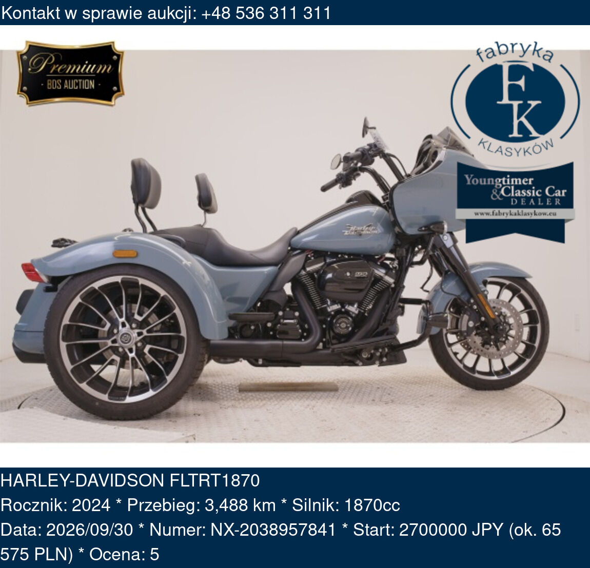 HARLEY-DAVIDSON FLTRT1870 2024 - zdjęcie 2