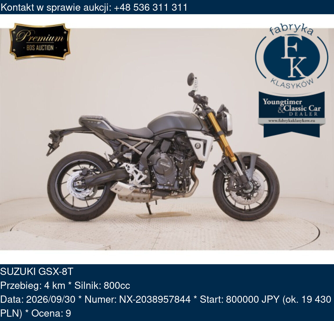 SUZUKI GSX-8T  - zdjęcie 2