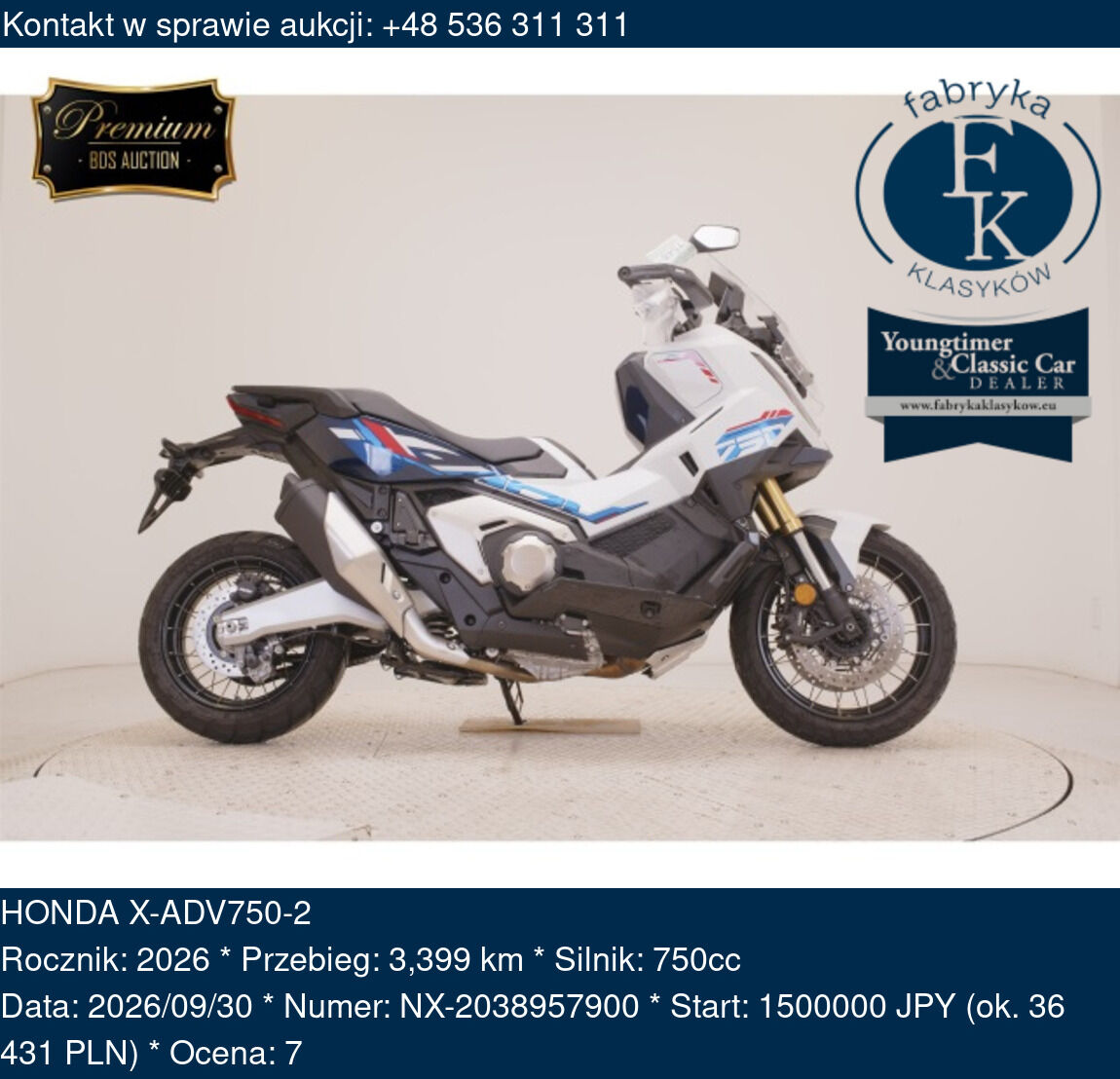 HONDA X-ADV750-2 2026 - zdjęcie 2