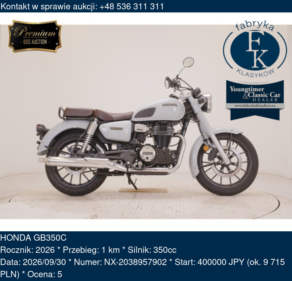 HONDA GB350C 2026 - zdjęcie 2