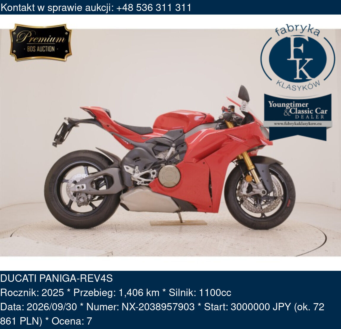 DUCATI PANIGA-REV4S 2025 - zdjęcie 2