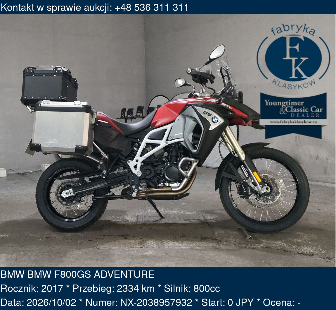 BMW BMW F800GS ADVENTURE 2017 - zdjęcie 2