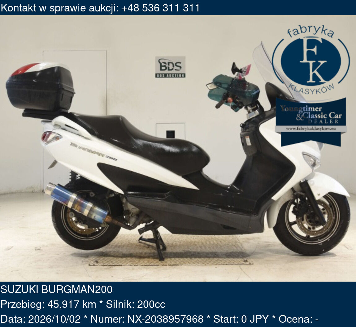 SUZUKI BURGMAN200  - zdjęcie 2