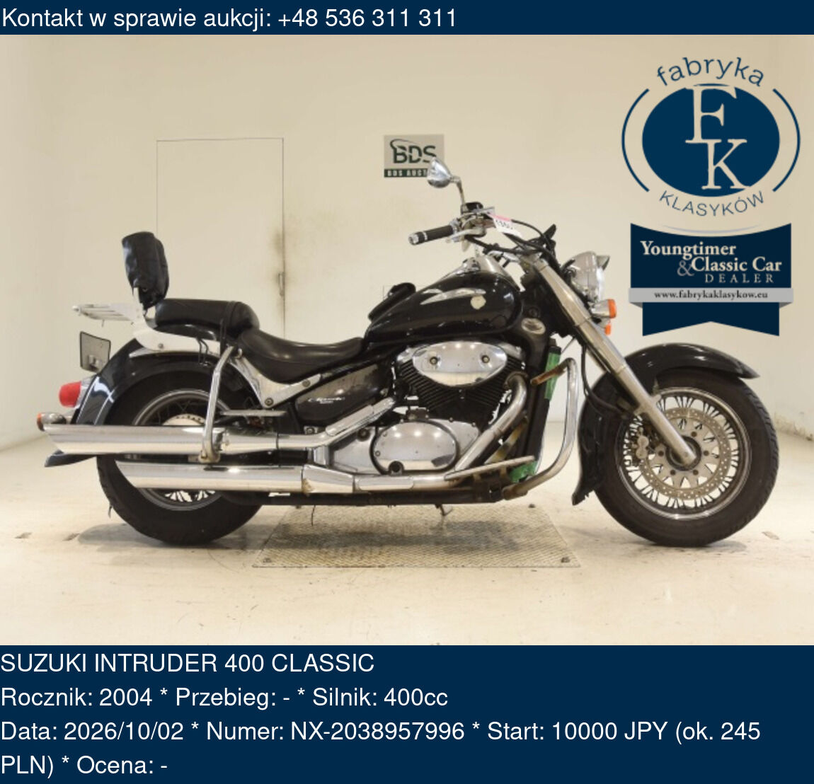 SUZUKI INTRUDER 400 CLASSIC 2004 - zdjęcie 2