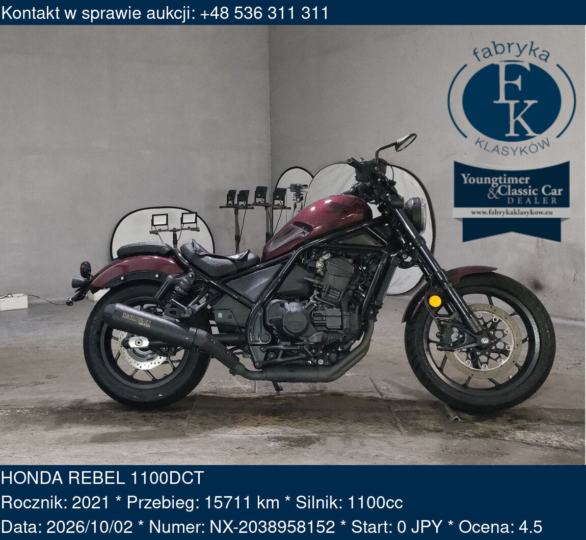 HONDA REBEL 1100DCT 2021 - zdjęcie 2
