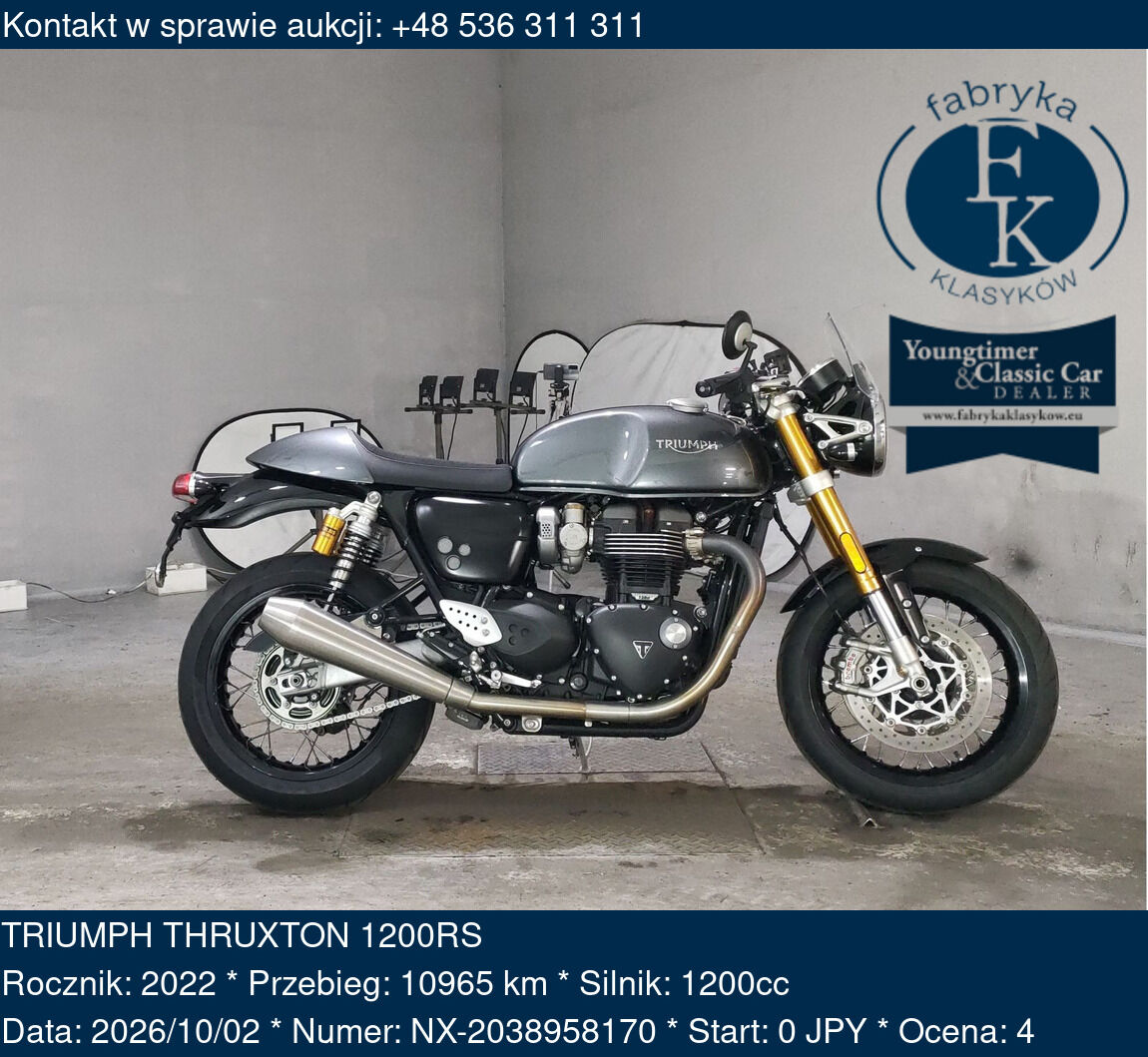 TRIUMPH THRUXTON 1200RS 2022 - zdjęcie 2