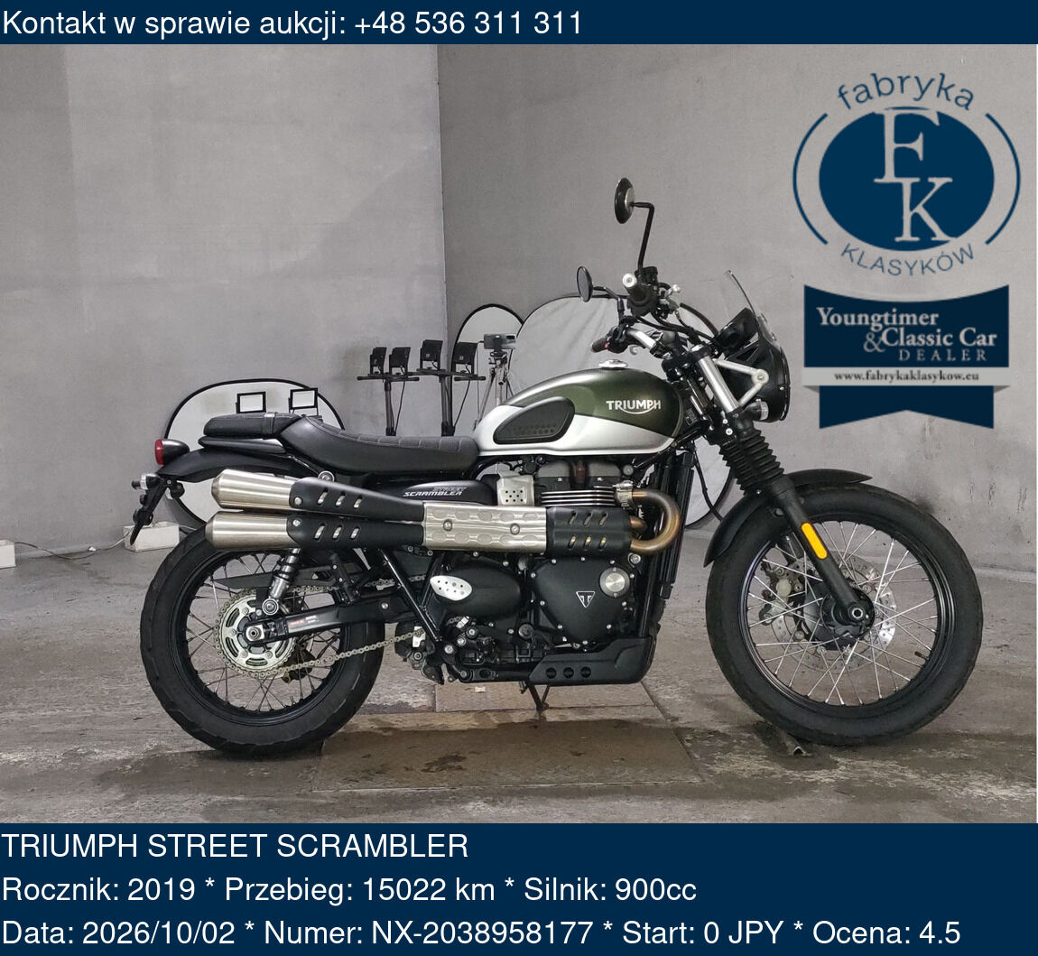 TRIUMPH STREET SCRAMBLER 2019 - zdjęcie 2