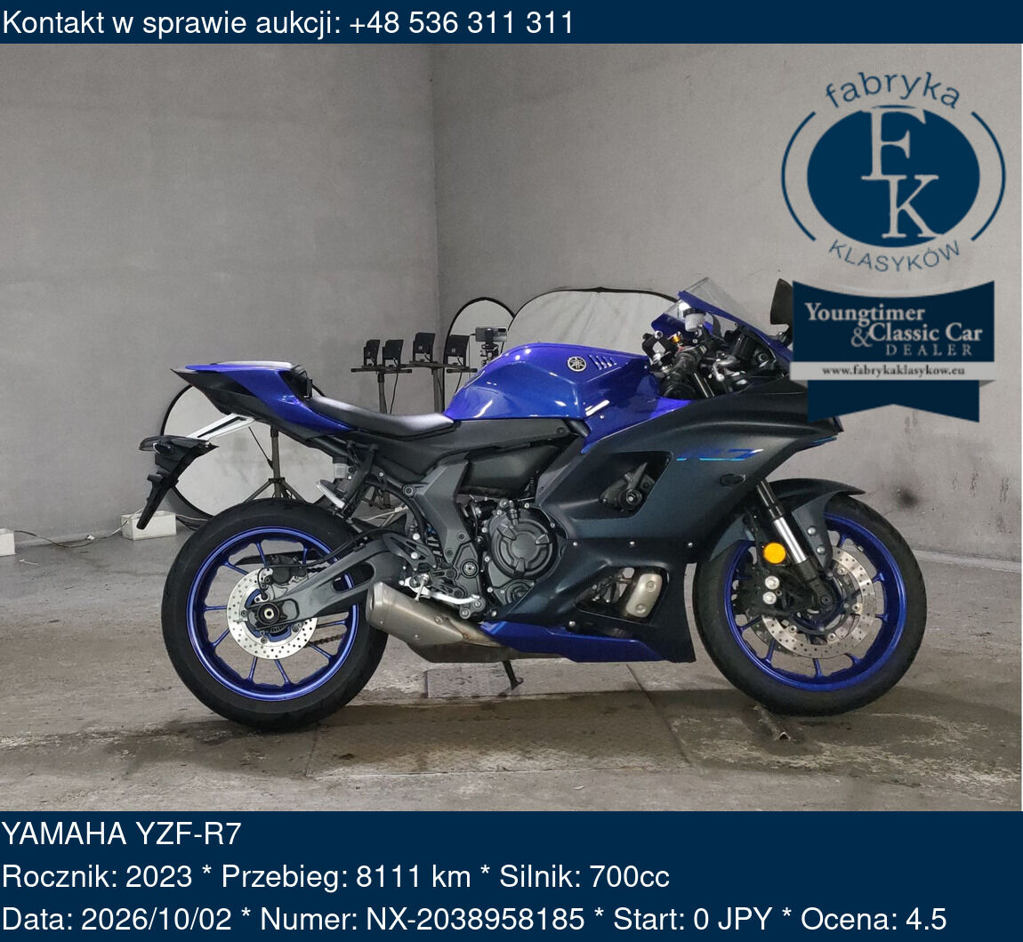 YAMAHA YZF-R7 2023 - zdjęcie 2