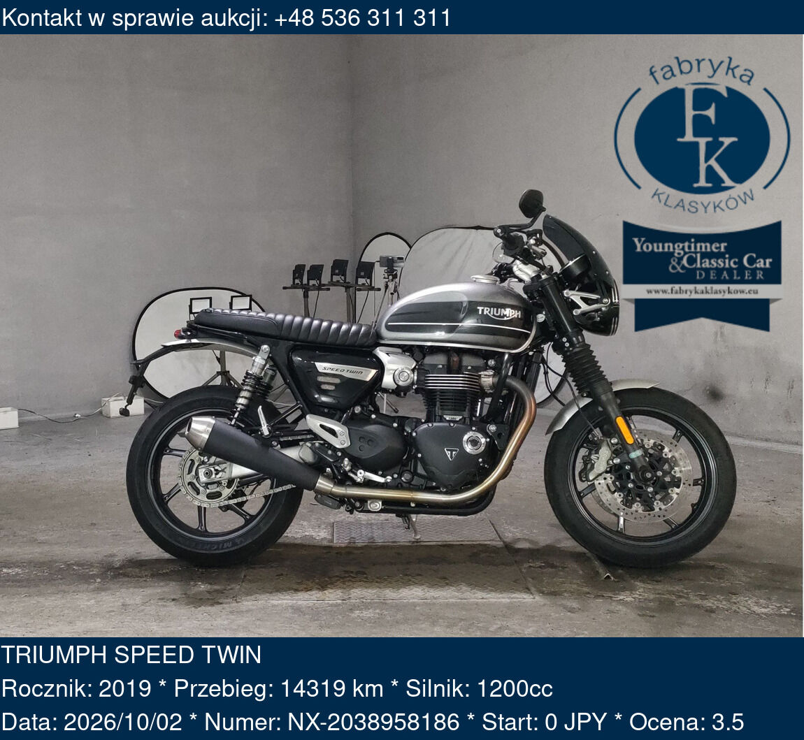 TRIUMPH SPEED TWIN 2019 - zdjęcie 2