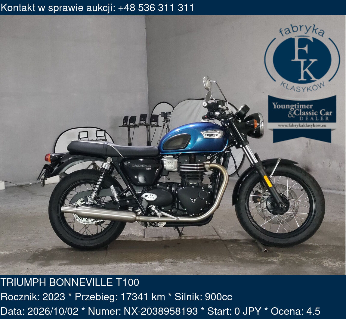 TRIUMPH BONNEVILLE T100 2023 - zdjęcie 2