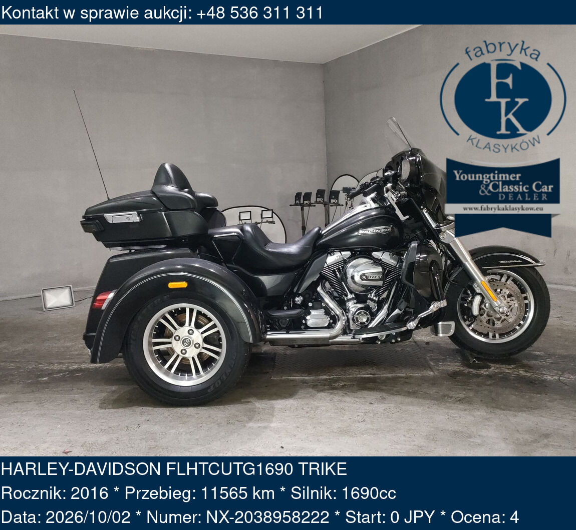 HARLEY-DAVIDSON FLHTCUTG1690 TRIKE 2016 - zdjęcie 2