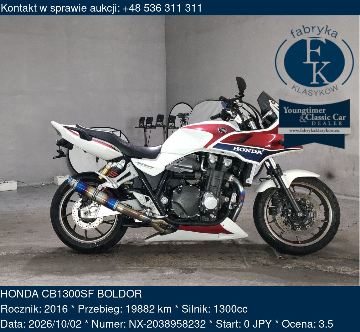 HONDA CB1300SF BOLDOR 2016 - zdjęcie 2