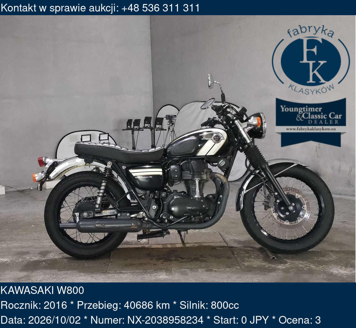 KAWASAKI W800 2016 - zdjęcie 2