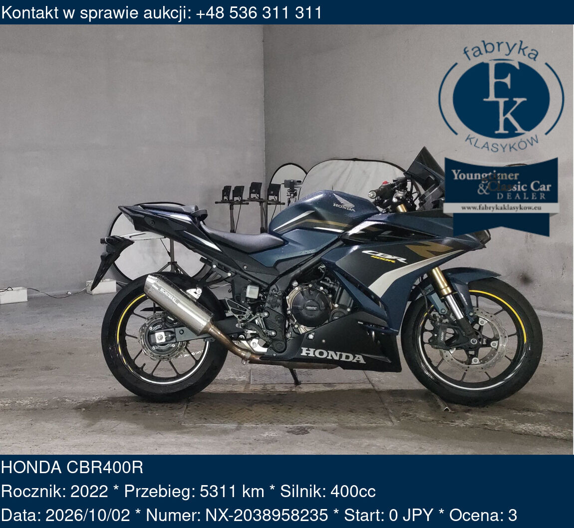 HONDA CBR400R 2022 - zdjęcie 2