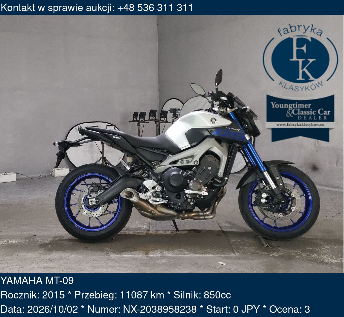YAMAHA MT-09 2015 - zdjęcie 2