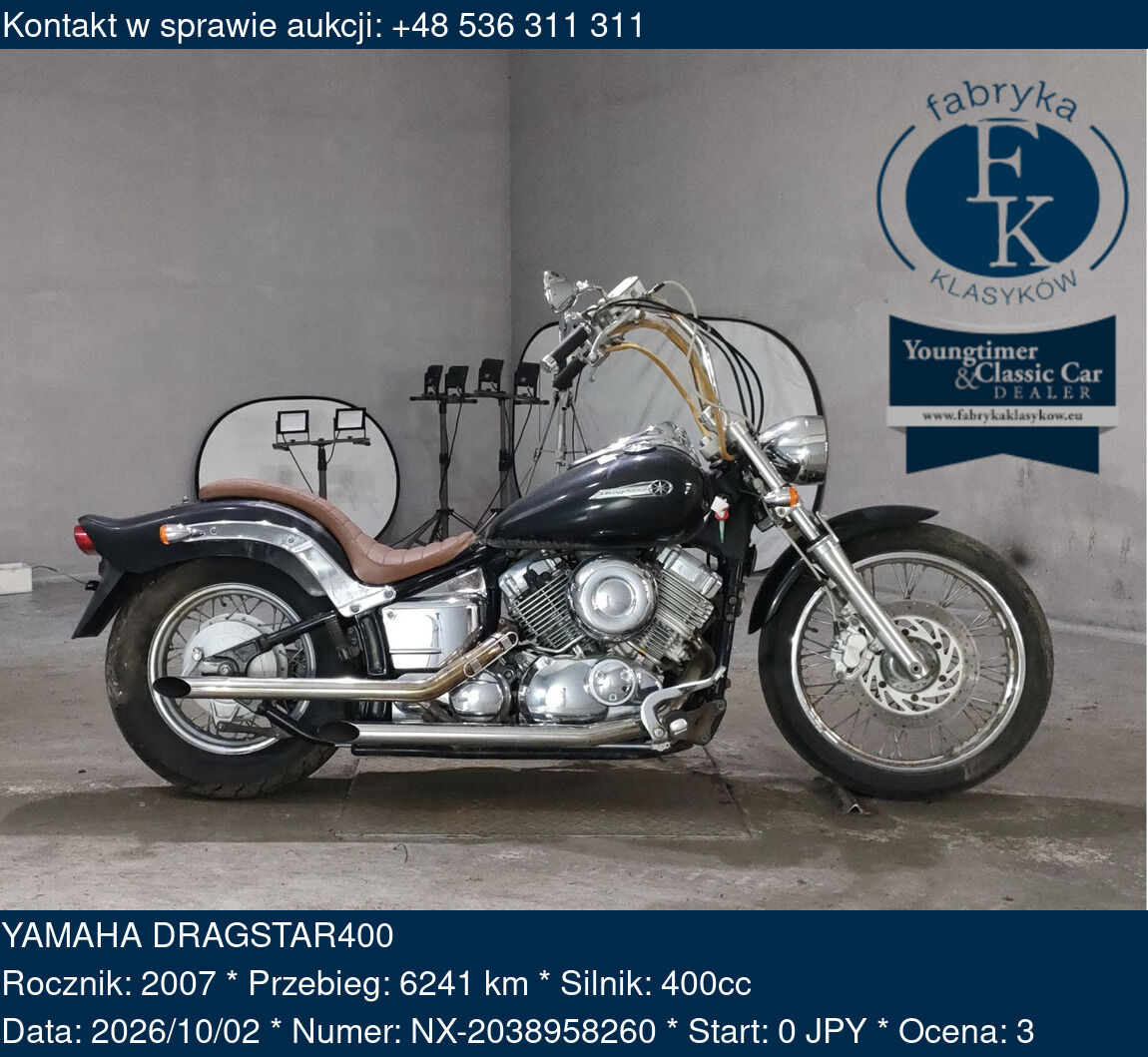 YAMAHA DRAGSTAR400 2007 - zdjęcie 2