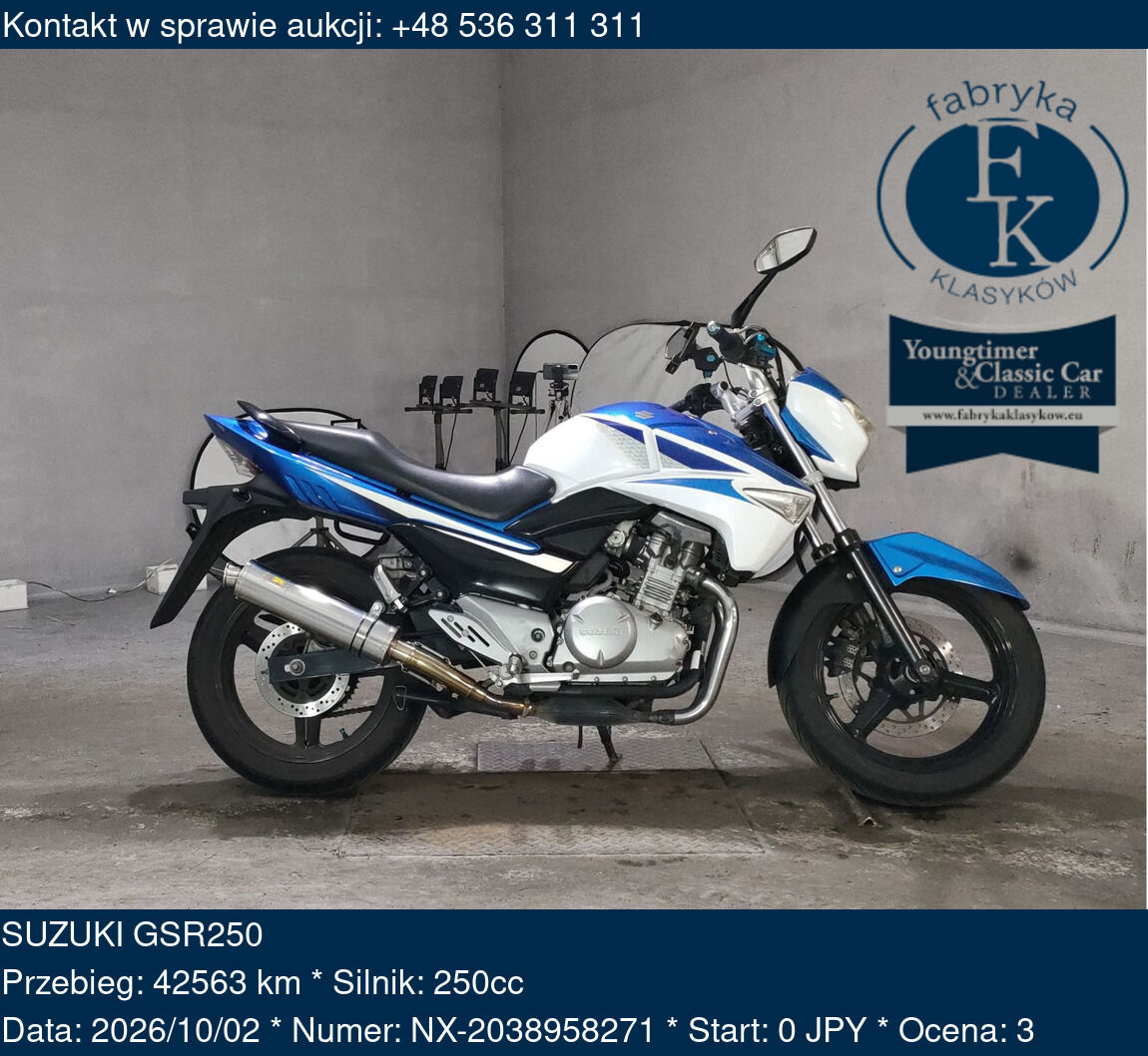 SUZUKI GSR250  - zdjęcie 2