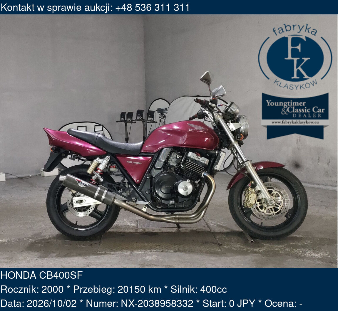 HONDA CB400SF 2000 - zdjęcie 2