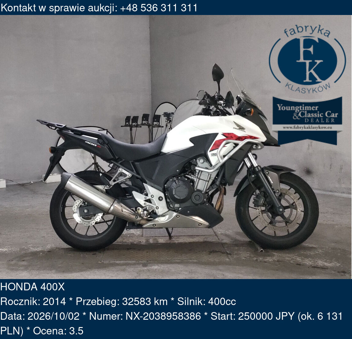 HONDA 400X 2014 - zdjęcie 2