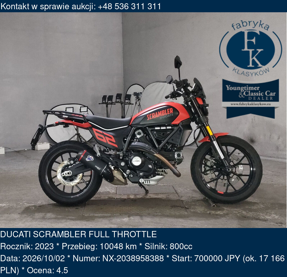 DUCATI SCRAMBLER FULL THROTTLE 2023 - zdjęcie 2