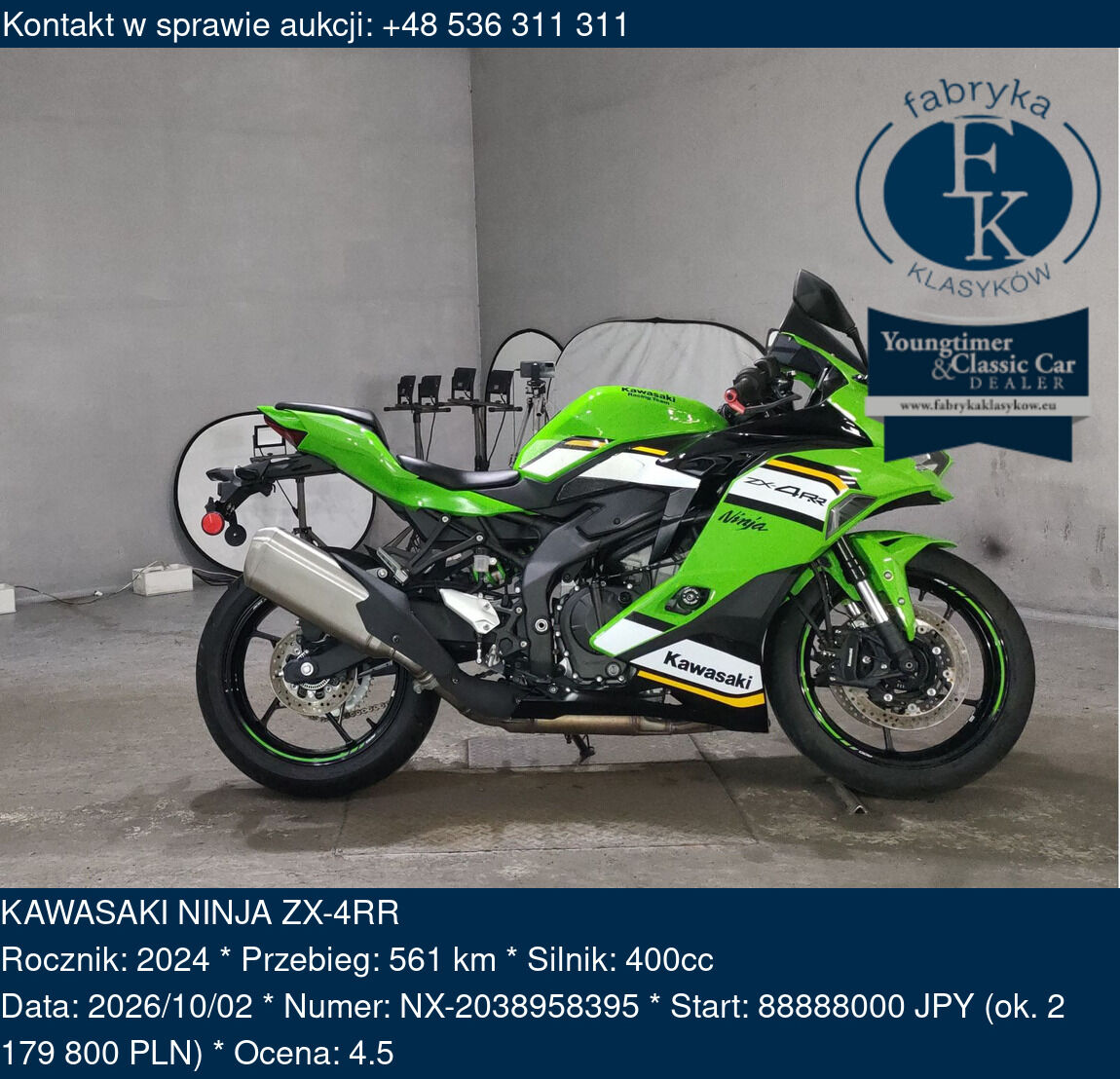 KAWASAKI NINJA ZX-4RR 2024 - zdjęcie 2