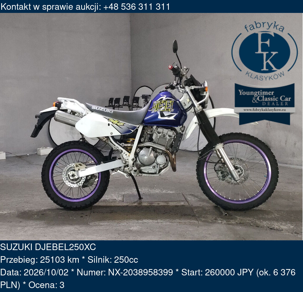 SUZUKI DJEBEL250XC  - zdjęcie 2