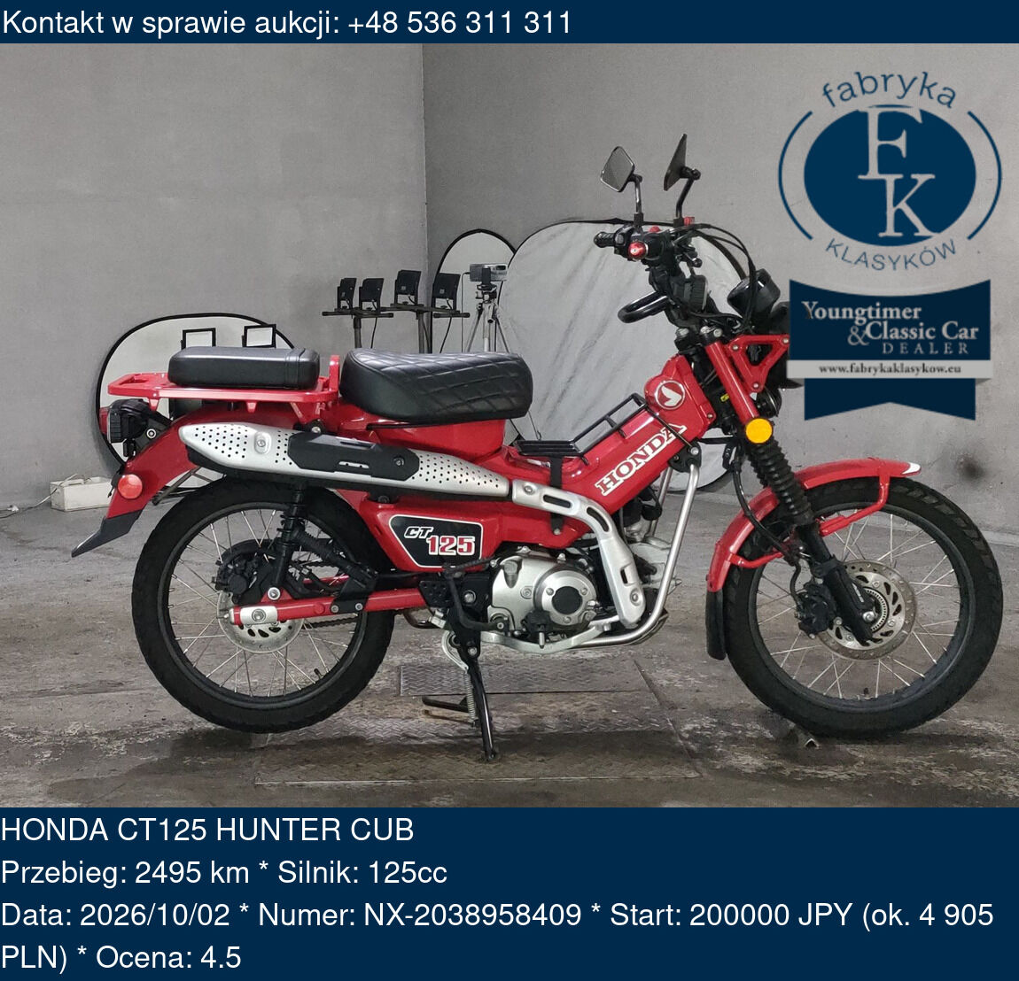 HONDA CT125 HUNTER CUB - zdjęcie 2