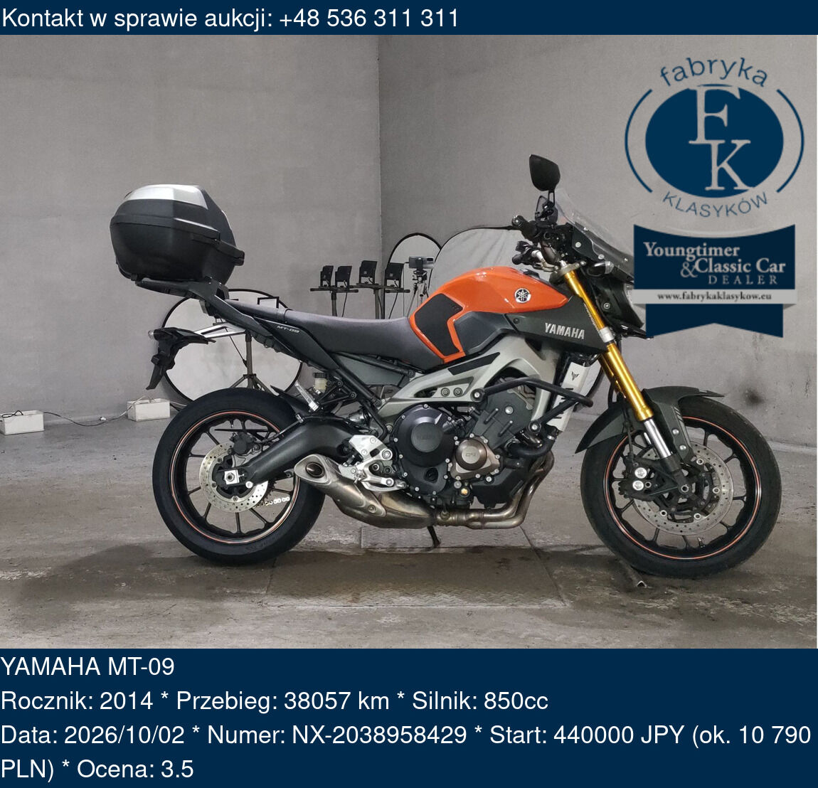 YAMAHA MT-09 2014 - zdjęcie 2