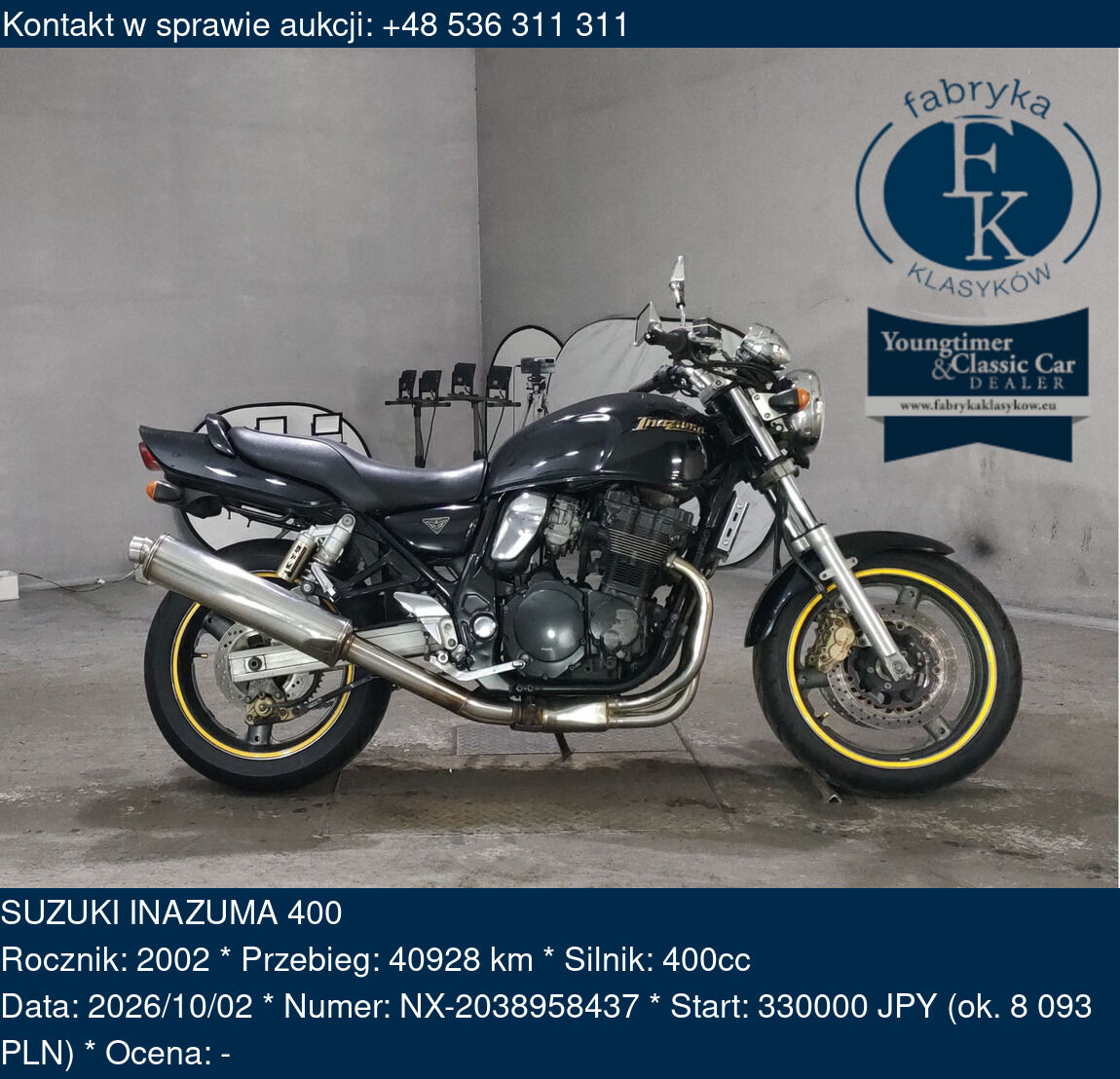 SUZUKI INAZUMA 400 2002 - zdjęcie 2