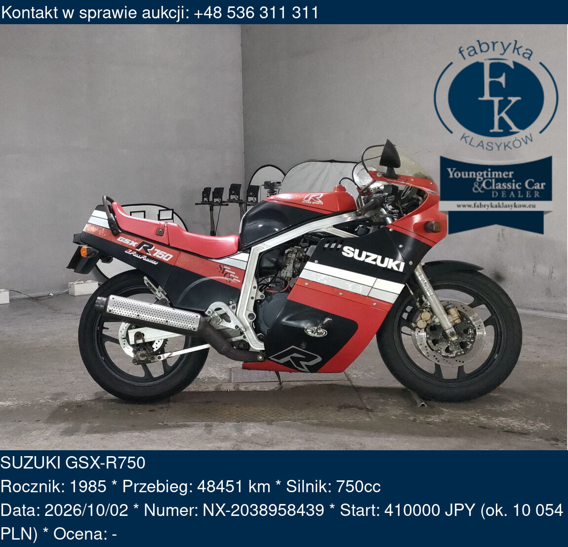 SUZUKI GSX-R750 1985 - zdjęcie 2