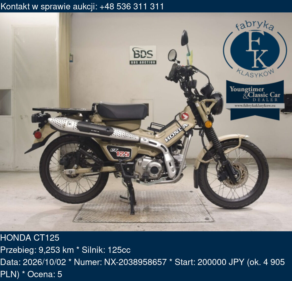 HONDA CT125  - zdjęcie 2