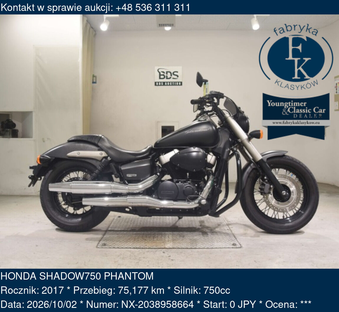 HONDA SHADOW750 PHANTOM 2017 - zdjęcie 2
