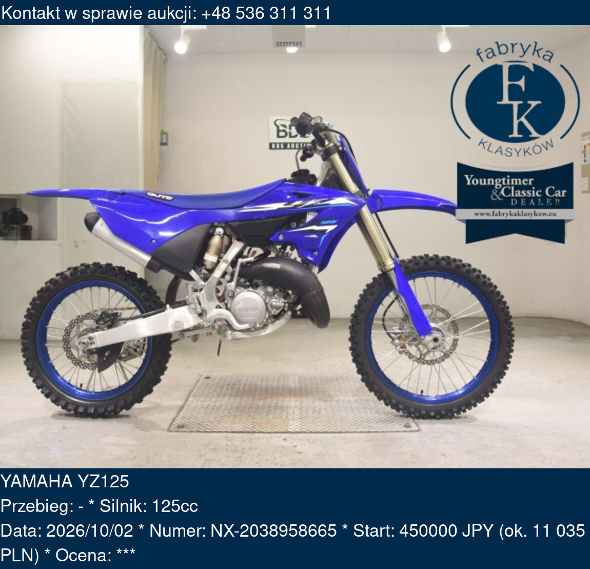 YAMAHA YZ125  - zdjęcie 2