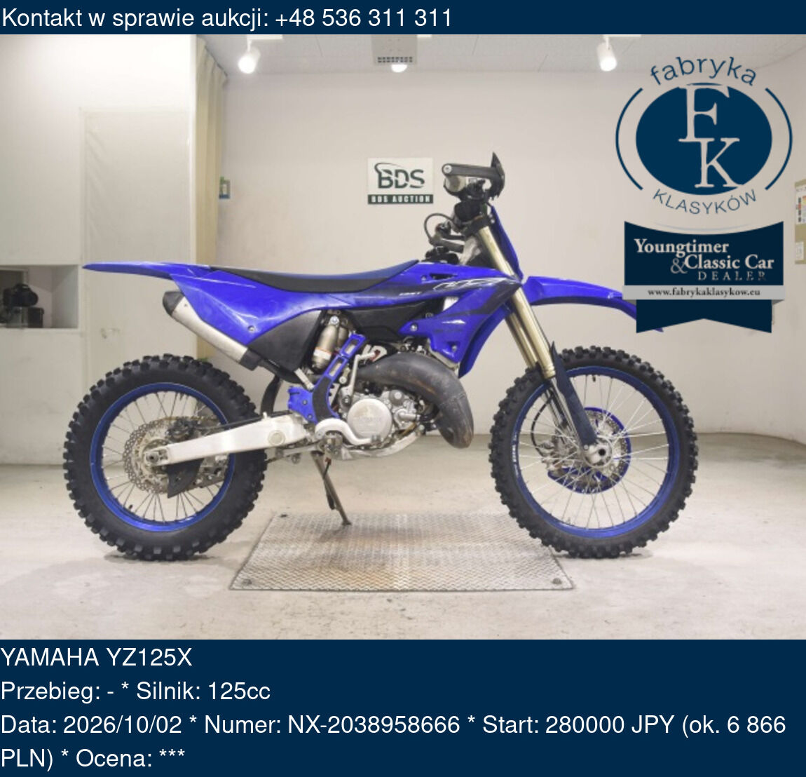 YAMAHA YZ125X  - zdjęcie 2