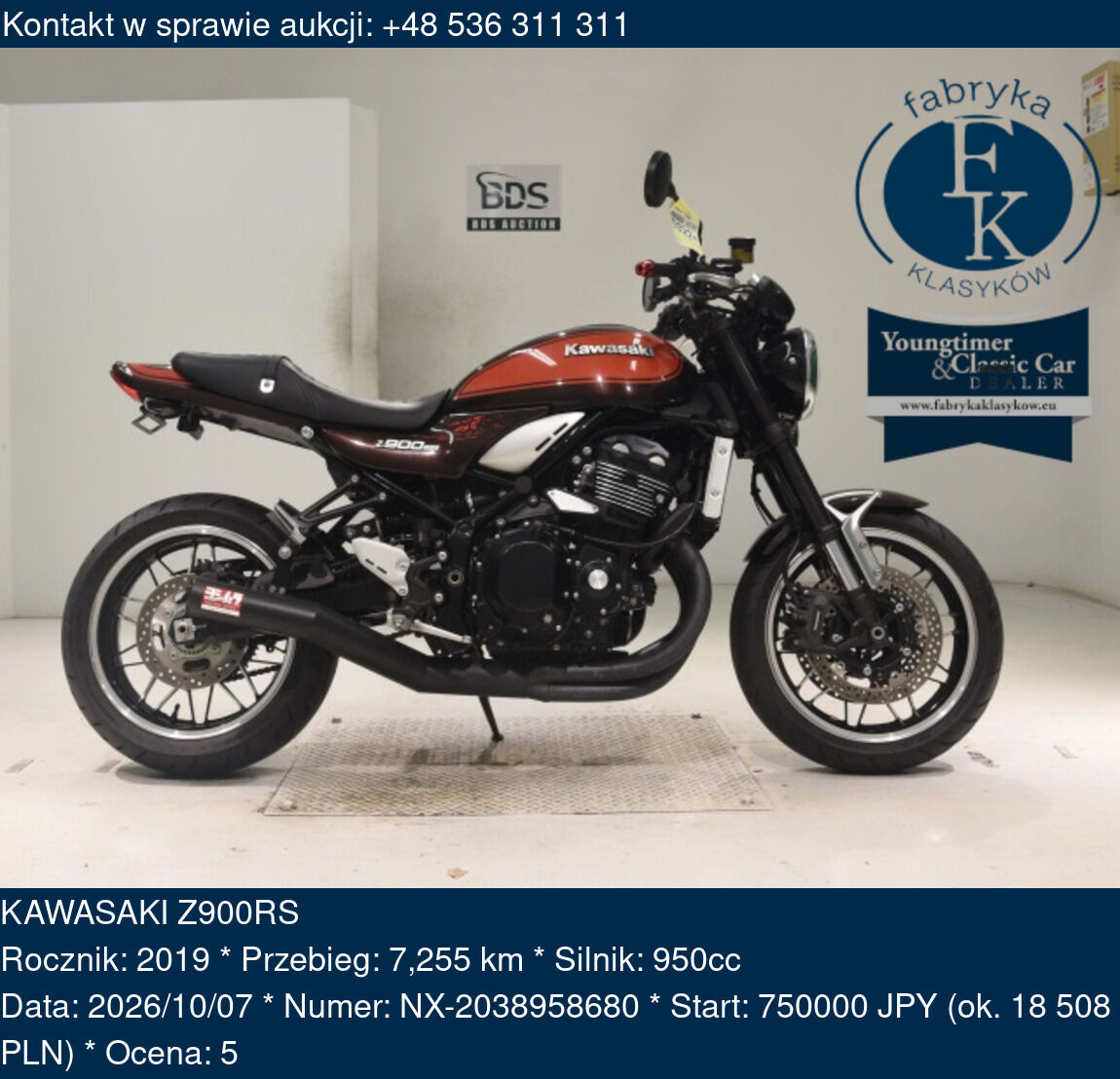 KAWASAKI Z900RS 2019 - zdjęcie 2