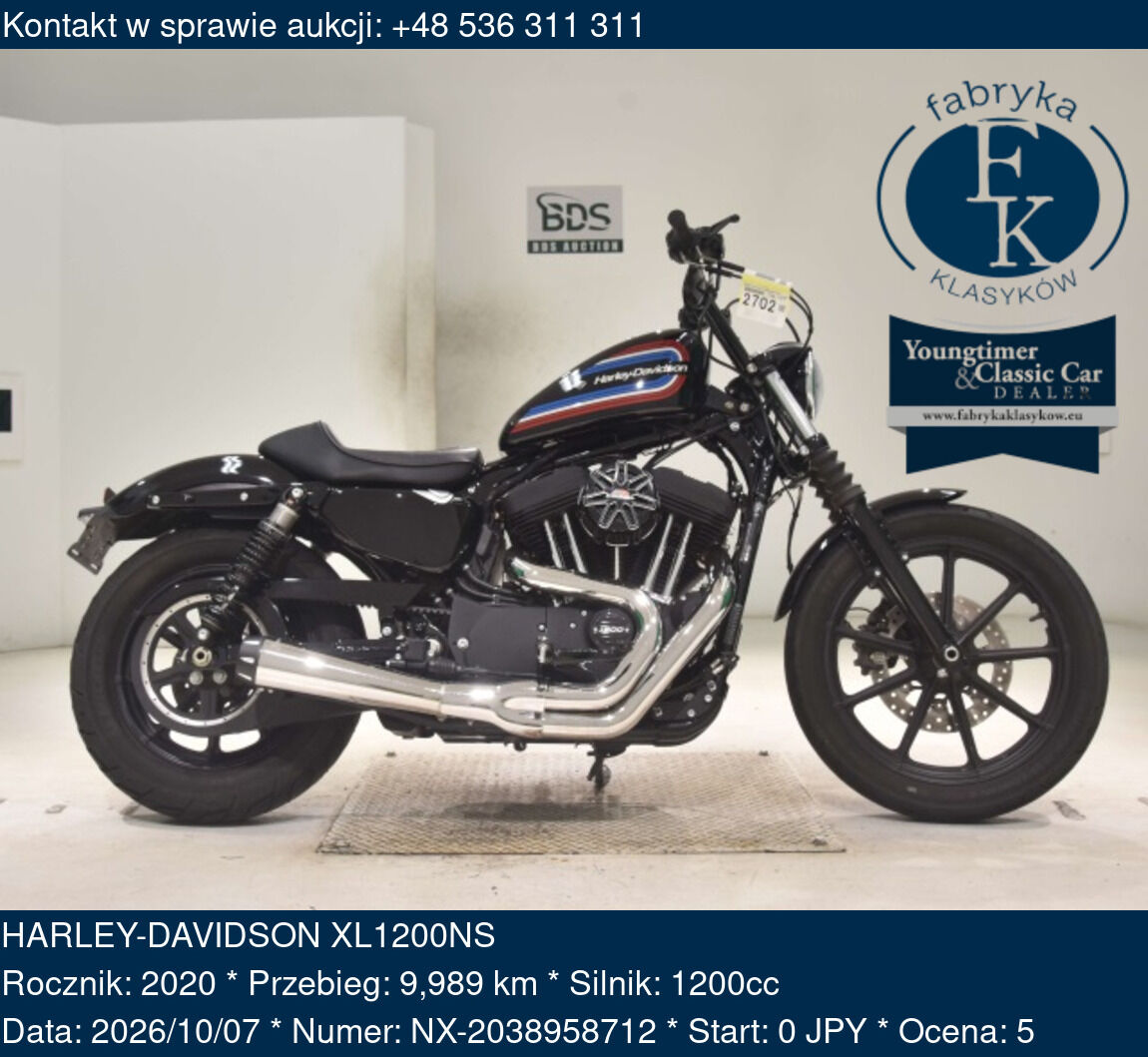 HARLEY-DAVIDSON XL1200NS 2020 - zdjęcie 2