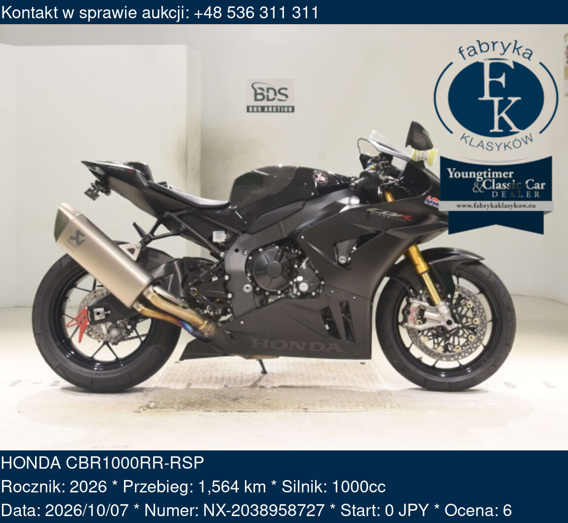 HONDA CBR1000RR-RSP 2026 - zdjęcie 2