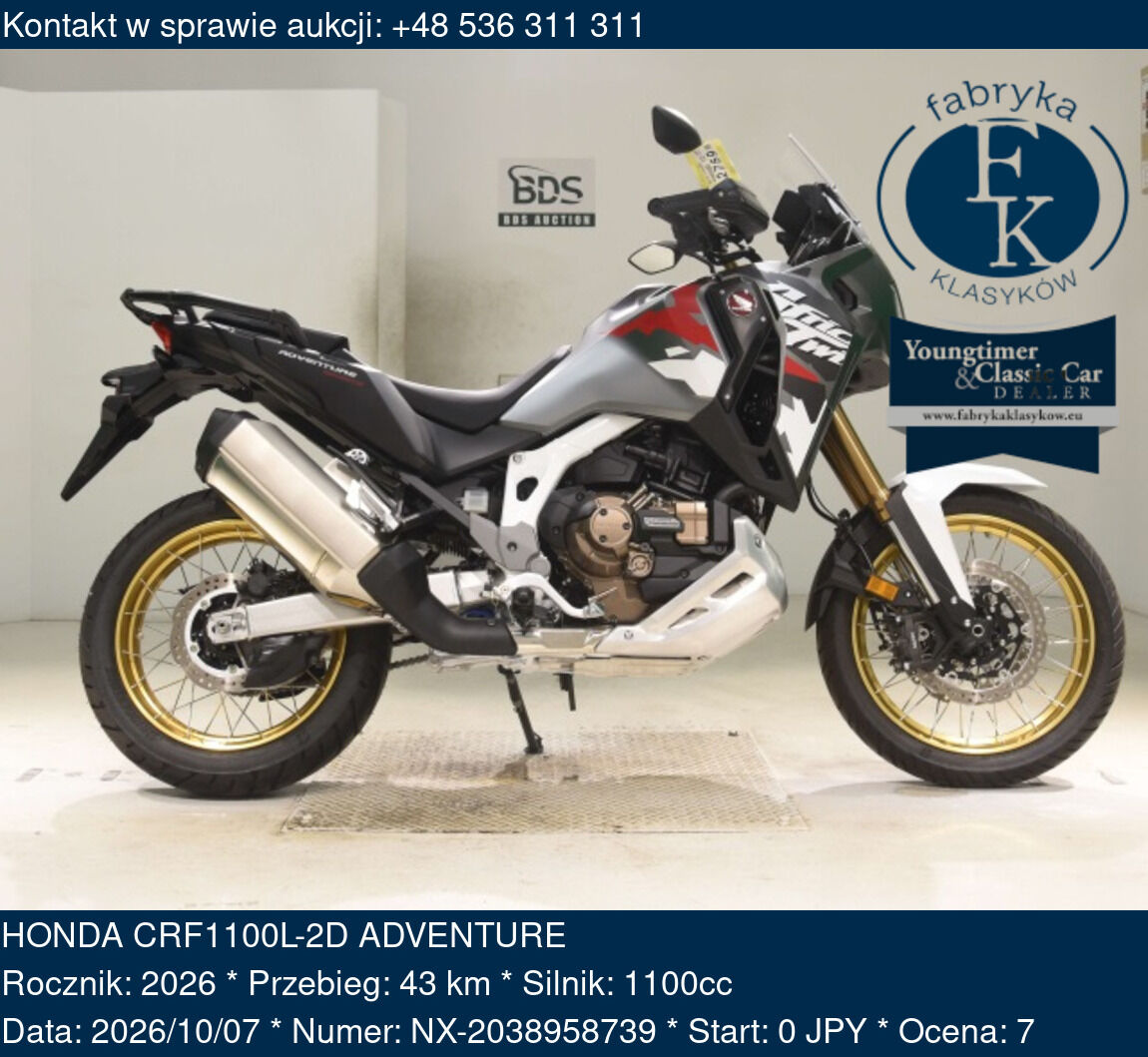 HONDA CRF1100L-2D ADVENTURE 2026 - zdjęcie 2