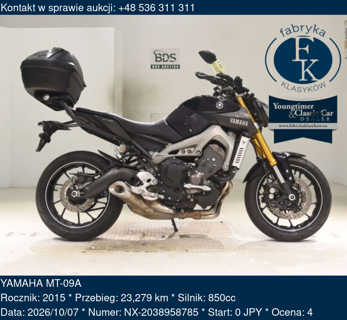 YAMAHA MT-09A 2015 - zdjęcie 2