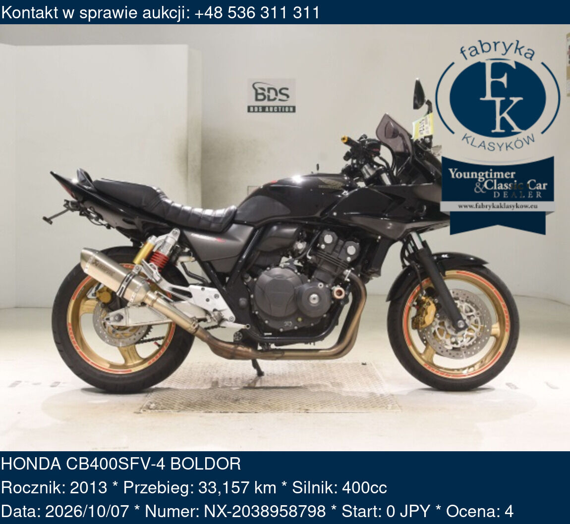 HONDA CB400SFV-4 BOLDOR 2013 - zdjęcie 2