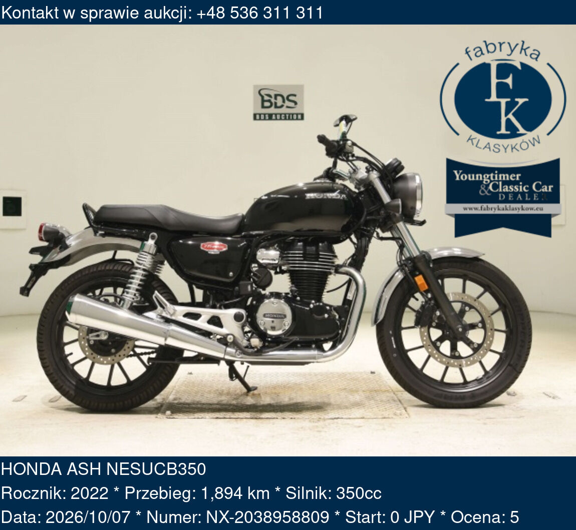 HONDA ASH NESUCB350 2022 - zdjęcie 2
