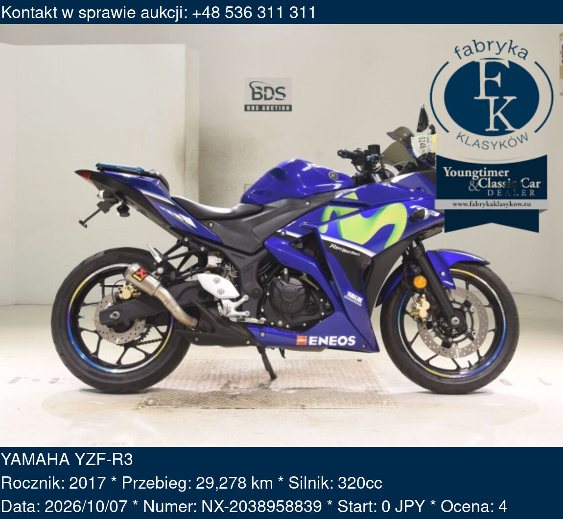 YAMAHA YZF-R3 2017 - zdjęcie 2