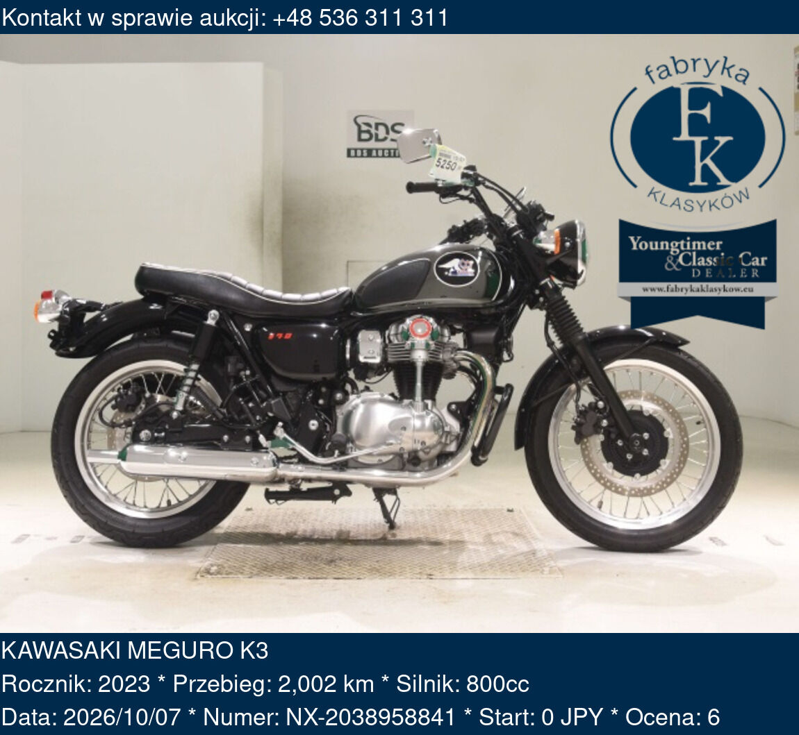 KAWASAKI MEGURO K3 2023 - zdjęcie 2