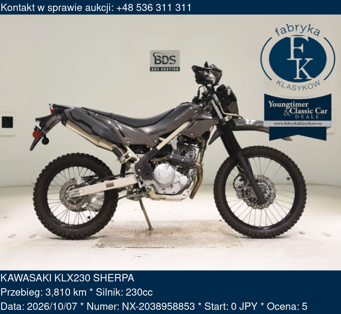 KAWASAKI KLX230 SHERPA  - zdjęcie 2