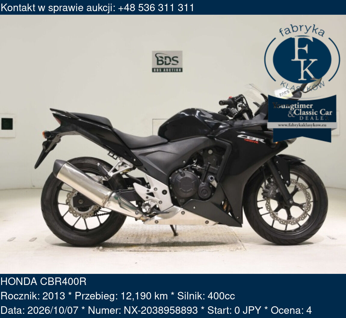 HONDA CBR400R 2013 - zdjęcie 2