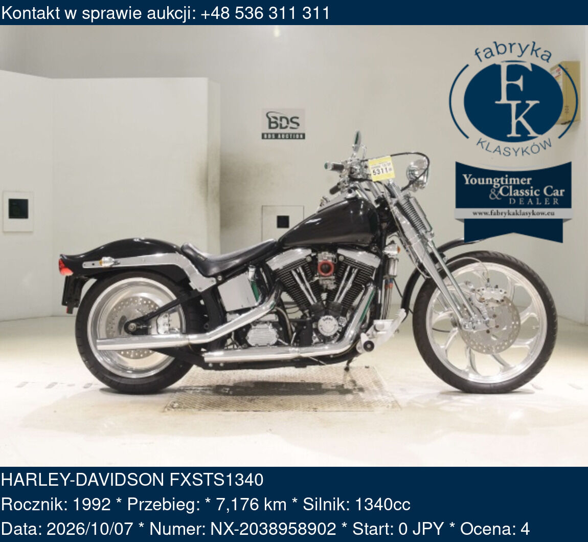 HARLEY-DAVIDSON FXSTS1340 1992 - zdjęcie 2