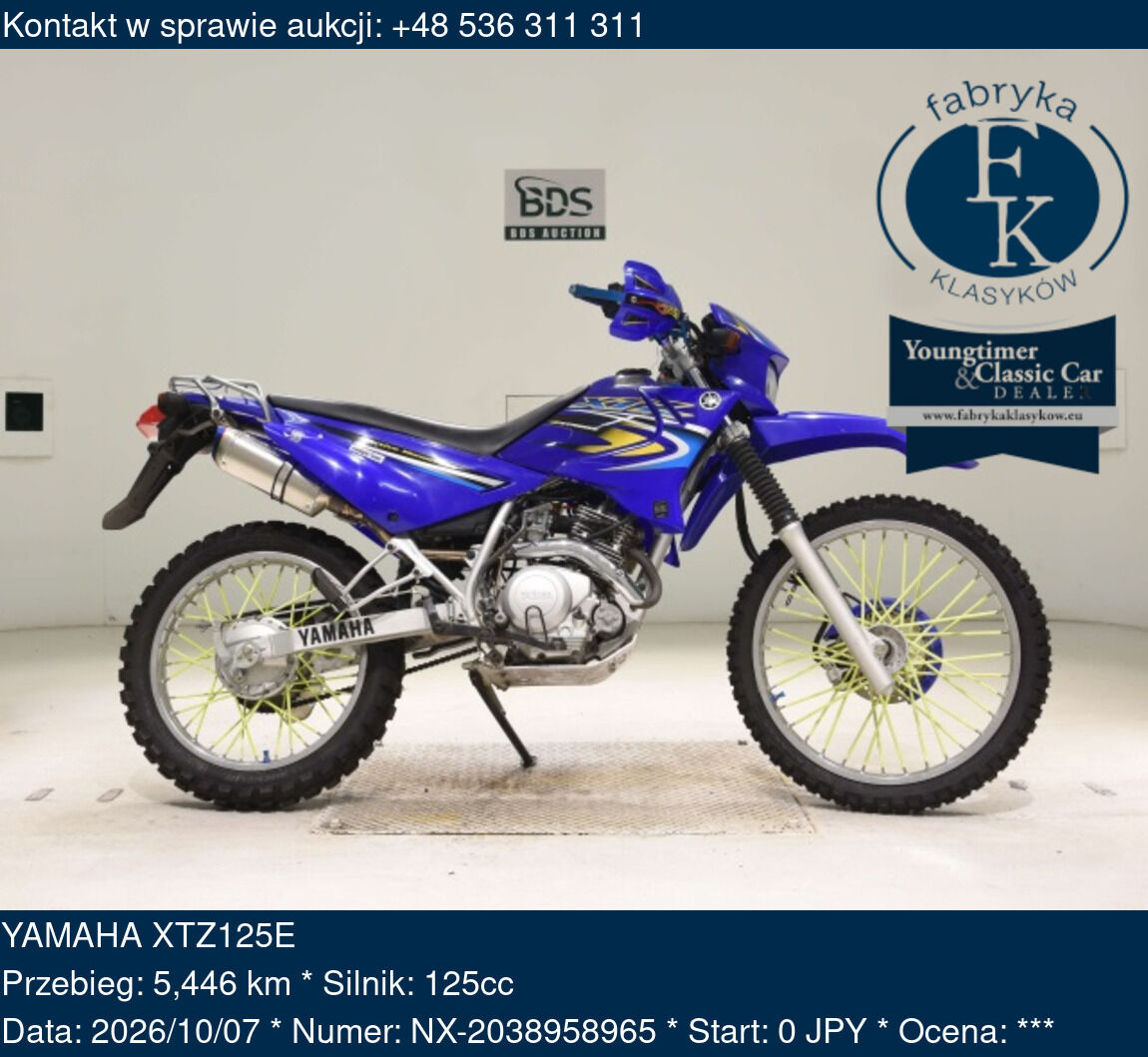 YAMAHA XTZ125E  - zdjęcie 2